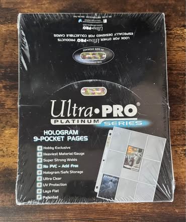 Ultra Pro Platinum Binder Pages For Trading Cards 100 Page Sealed Box just $20