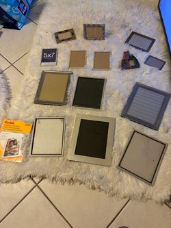 PICTURE FRAMES, SIX 9 X 12, FOUR 5 x 7, TWO 4x6 