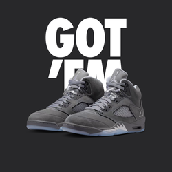 Jordan 5 wolf grey size 13
