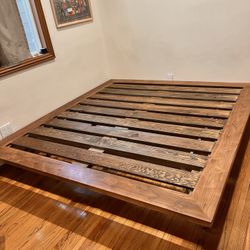 Eastern King Bed Frame  And Mattress 