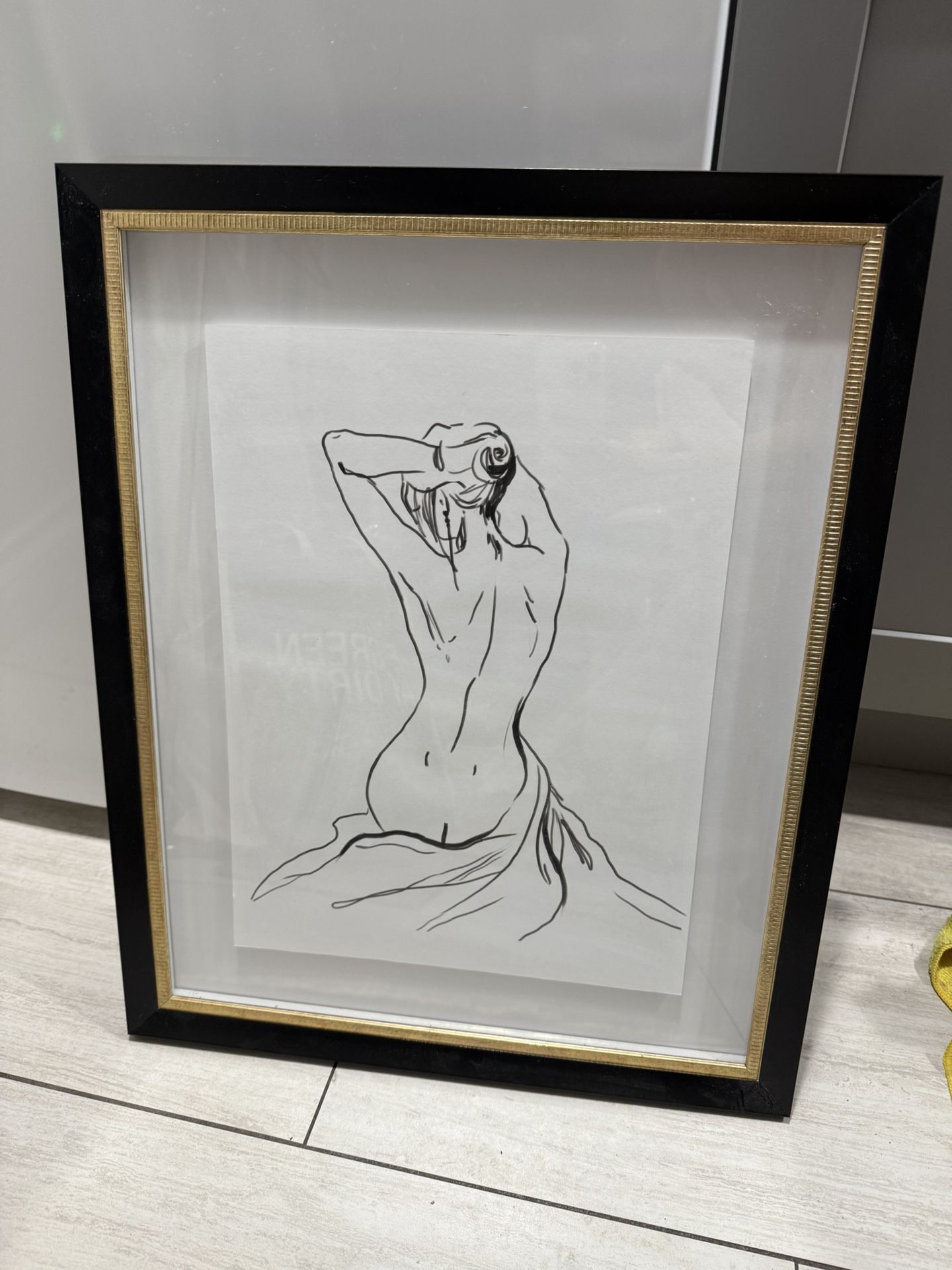 Black Gold Frame Art