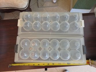 Set of 4 Plastic Egg Carrying Trays