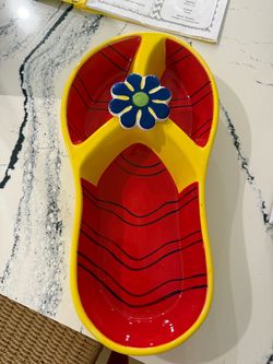 Ceramic Flip Flop Serving Dish