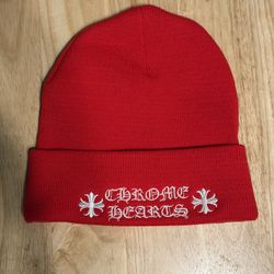 Chrome Hearts Knit Beanie Red