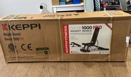 Keppi 1200LB Weight Bench, Heavy Duty Bench1000 PRO Adjustable Workout Bench Press Set for Home Gym Strength Training, Removable Foot Catch for Inclin