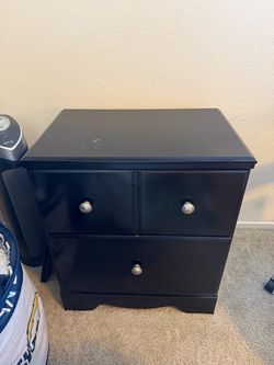 Black nightstand
