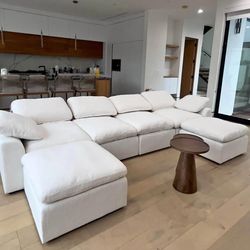 BRAND NEW BEIGE DOUBLE CHAISE SECTIONAL SAME DAY DELIVERY