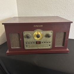 Craig Model CD684a-BLS 5 in 1 Turntable System Unit I-7447 JE