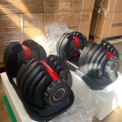 Pair Adjustable Dumbbell Brand New In Solid Boxes Each Dumbbell (5 To 52 5 Lbs) $240 For Both 