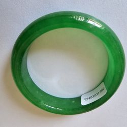 Green Natural Burma Grade A Jade Jadeite Bangle Bracelet Certified 51mm X-Small 