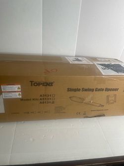 TOPENS A8131 Heavy-Duty 80W Single Swing Gate Opener Up to 18ft Remote Control