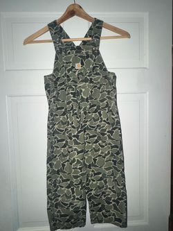 Carhartt Camo Bib Overalls size 4 Boys