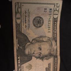It’s A Real $20 Bill It Came Off The B Treat And It Was Number Two