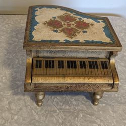 Vintage Italian Florentine Grand Piano Music Box. Possibly Oscar Heiss?