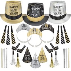 New Years Eve party supplies, hats, tiaras, noisemakers. Check my other posts for more great items.