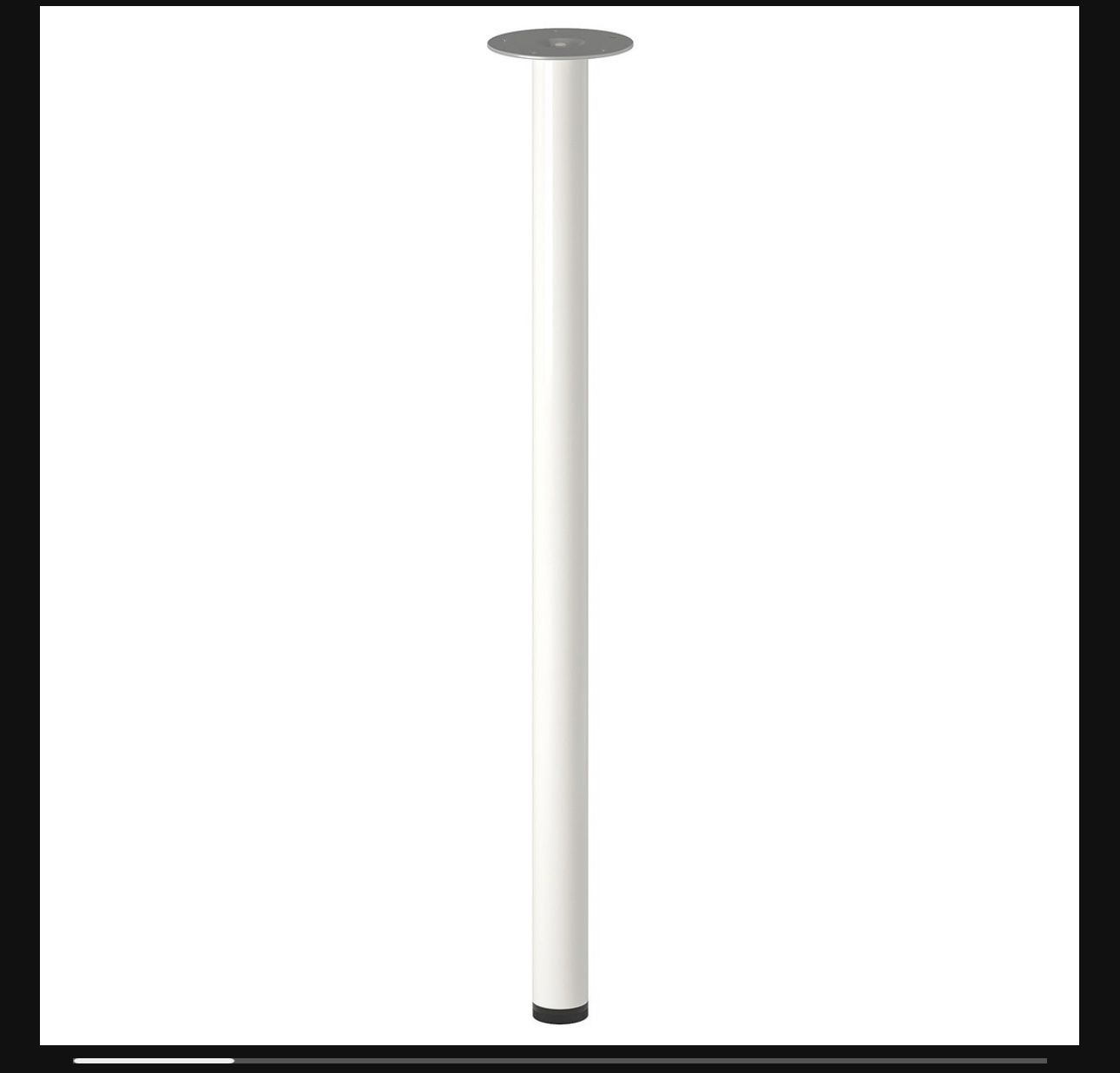 IKEA ADILS Desk Leg, white