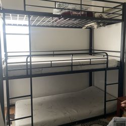 Triple Tier bunk Bed! Black,  