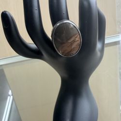 Jasper Ring Sterling Silver 925 Native Made 