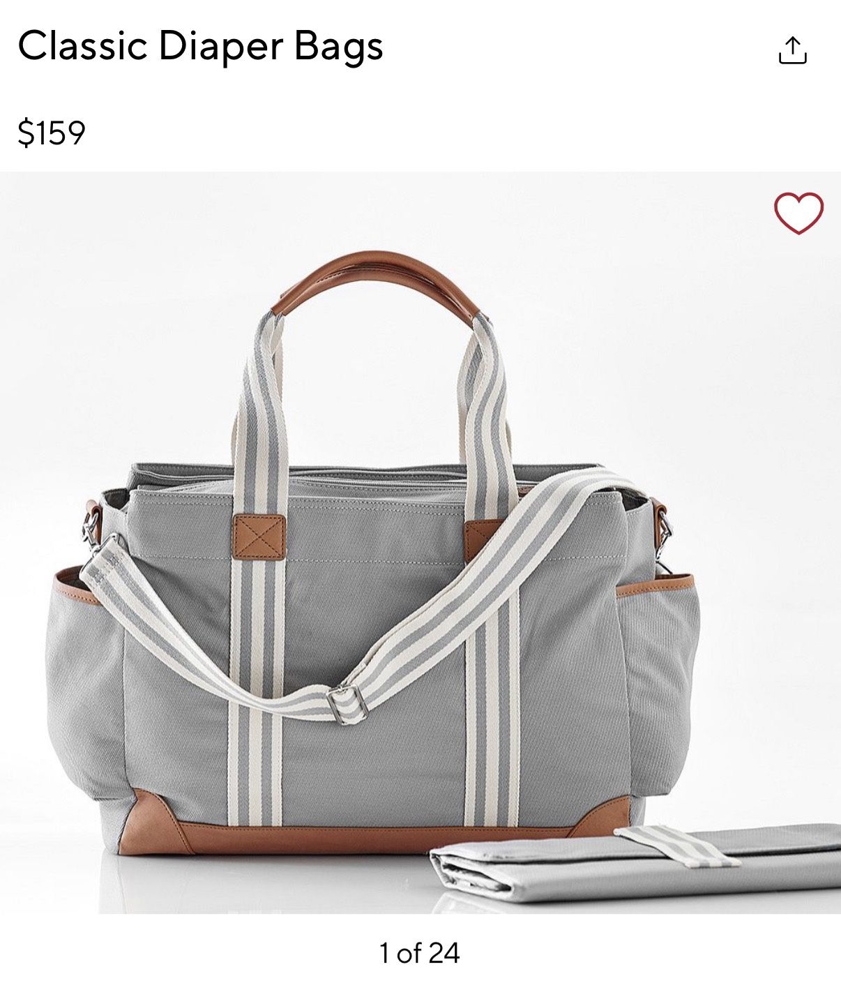 Pottery barn Diaper Bag