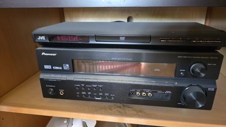 Pioneer VSX-815 AV Receiver and JVC DVD Player