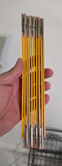 Vintage Old Wooden 79" Folding Extension Ruler.