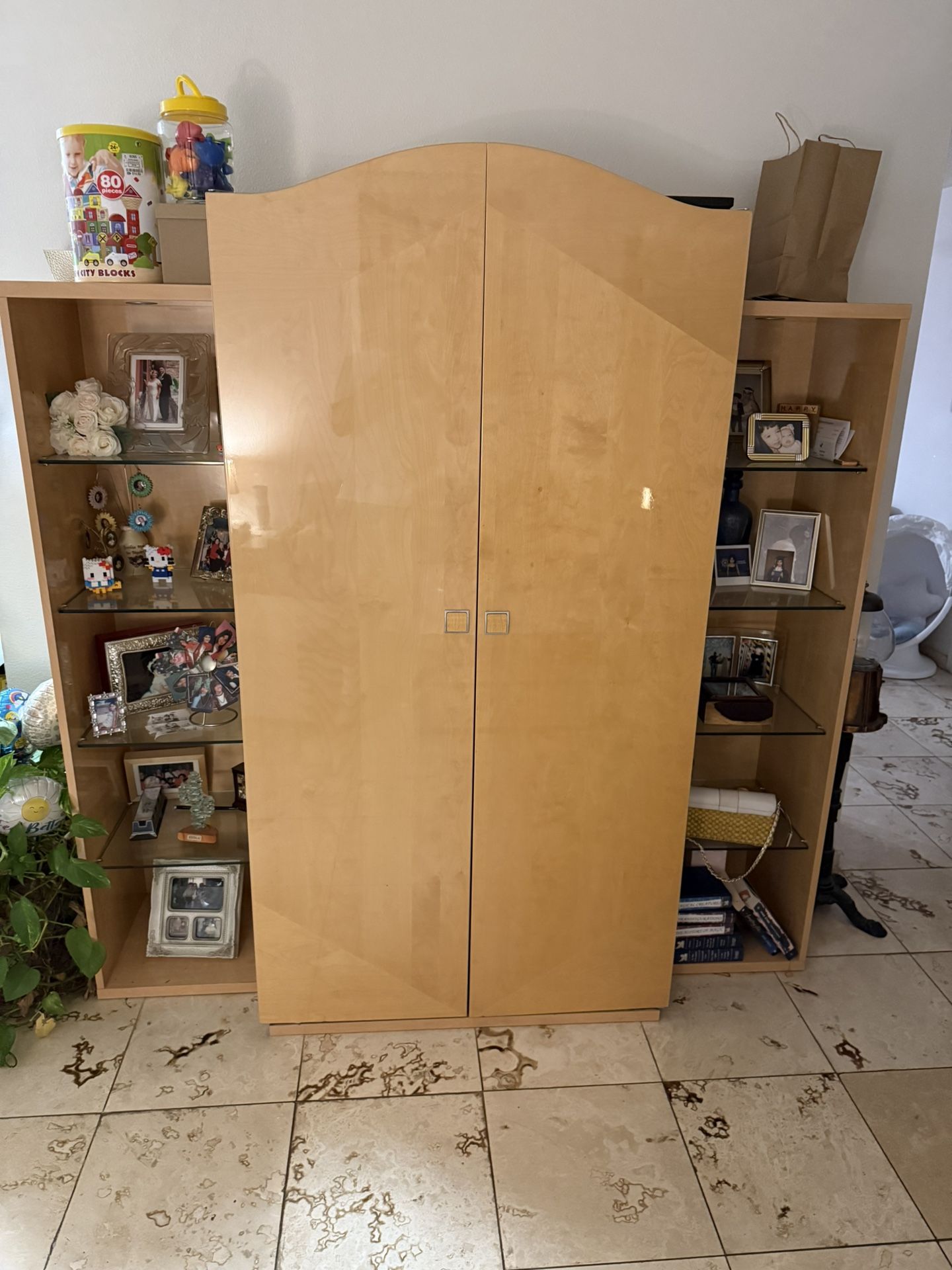 Tall Wooden Armoire