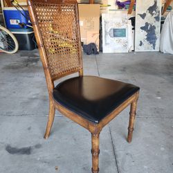 Vintage Cane And Rattan Chair