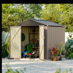 8x6ft Metal Storage Shed