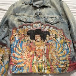 AMIRI Jimi Hendrix Denim Trucker Jacket