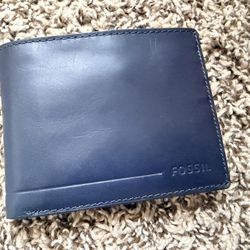 Fossil Navy Wallet