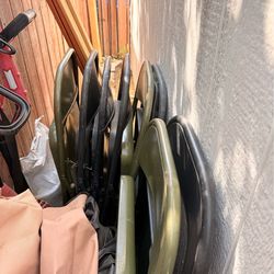 Metal chairs