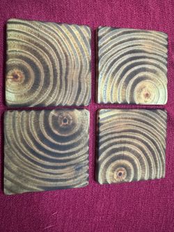 Handmade Rustic Wood Coasters