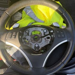 BMW E90 3 Series Steering Wheel W/ Paddle Shifters