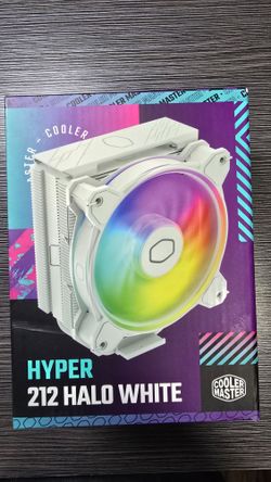 Cooler Master Hyper 212 Halo White – ARGB CPU Cooler (NEW) • Intel/AMD Compatible