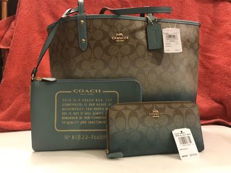 Coach, Bags, Coach City Tote In Signature Canvas Reversible