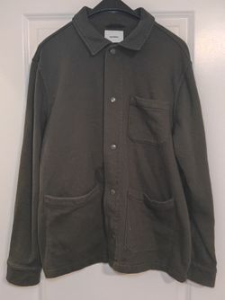 Old Navy Dark Green Fleece Jacket Size Large – Soft & Comfortable
