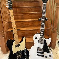 Squier Standard Telecaster and Epiphone Les Paul Muse (Mint)