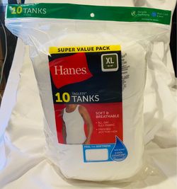 Hanes Tagless Tank Tops 10-Pack XL