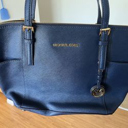 Blue Michael Kors tote Purse