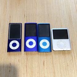 Lot Of 4 Apple iPod Nano Broken, A/1236,1320,1285 “Parts/Repair”Read Info Below!  