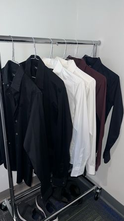 Lot of 6 Authentic Men's THEORY Stretch Dress Shirts — Size XS