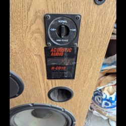 SET OF  VIN TAGE ACOUSTIC AUDIO SPEAKERS 