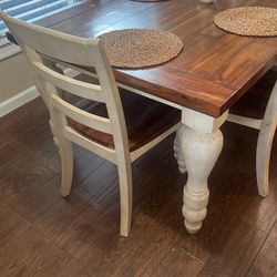 Dining table with six chairs from Ashley furniture
