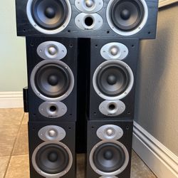Home Theater System Surround sound - Polk Audio 5.1 + HSU MK4 Subwoofer + Denon AVR - Excellent Sound!!