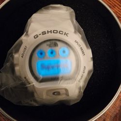 Supreme X Gshock Casio X North Face Watch White for Sale in