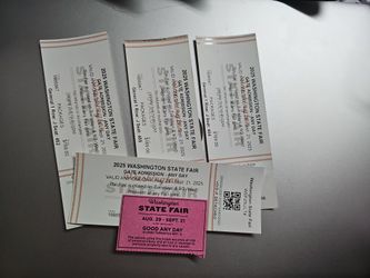 Puyallup Fair TICKETS 🎟 Parking Pass 60.00