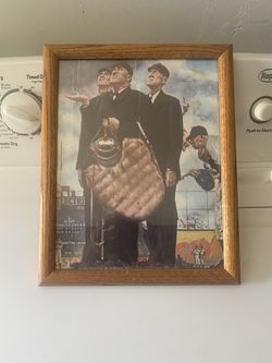 Norman Rockwell print framed bottom of the 6 th 15x12