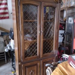 Wooden Glass Cabinet 
