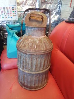 This is a 5 gallon oil can from standard oil company of California