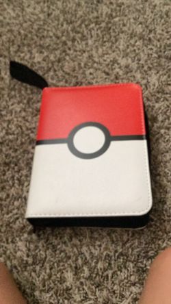 Pokémon card binders with cards.